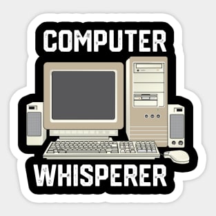 Computer Whisperer - Funny It Technician Gift Idea for Computer Science Lovers Sticker